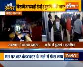 Six died and seven injured as a bus caught fire in Rajasthan