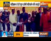 BJP holds rally in West Bengal's Nandigram, Suvendu & Mukul Roy leads