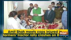 Amit Shah meets cops injured in farmers' tractor rally clashes on R-Day