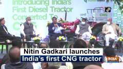 Nitin Gadkari launches India's first CNG tractor