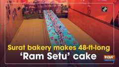 Surat bakery makes 48-ft-long 'Ram Setu' cake