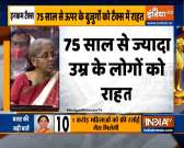 Citizens above 75 years exempted from filing I-T returns: FM Sitharaman