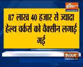 Covid-19: Over 87 lakh people vaccinated in India