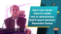 Govt can never dare to make such law in democracy that'll harm farmers: Narendra Tomar