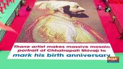 Thane artist makes massive mosaic portrait of Chhatrapati Shivaji to mark his birth anniversary