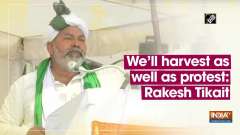 We'll harvest as well as protest: Rakesh Tikait