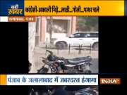 Congress, SAD workers clash in Punjab's Jalalabad; Sukhbir Badal's car vandalised  