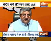 What's happening in Maharashtra is not 'vikas' it is 'vasooli': Ravi Shankar Prasad