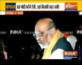   Bengal Polls 2021: Amit Shah holds roadshow in Kharagpur 