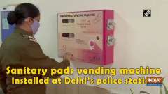 Sanitary pads vending machine installed at Delhi's police station
