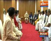 Prime Minister Narendra Modi meets the members of Matua community in Orakandi