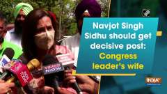 Navjot Singh Sidhu should get decisive post: Congress leader's wife