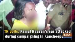 	TN polls: Kamal Hassan's car attacked during campaigning in Kancheepuram