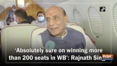 'Absolutely sure on winning more than 200 seats in WB': Rajnath Singh