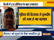 One criminal killed in an encounter outside Delhi hospital