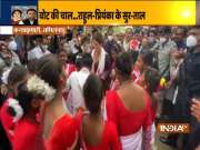 Priyanka Gandhi Vadra joins in 'Jhumur' dance of performers in Assam's Lakhimpur