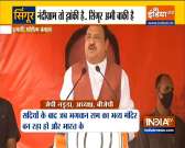 JP Nadda questions 'curfew in Bengal' during foundation stone laying of Ram Mandir