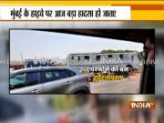Maharashtra: An Air Force Station Thane vehicle met with an accident on Vikhroli highway 