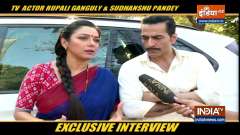 TV Actors Rupali Ganguly and Sudhanshu Pandey on their show Anupamaa