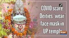 COVID scare: Deities 'wear' face mask in UP temple