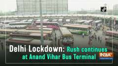 Delhi Lockdown: Rush continues at Anand Vihar Bus Terminal