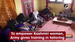 To empower Kashmiri women, Army gives training in tailoring
