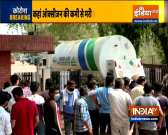 As hospitals run out of oxygen, kin of patients line-up outside oxygen plants in Greater Noida  
