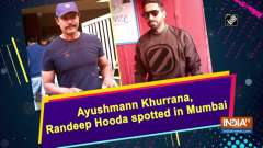 Ayushmann Khurrana, Randeep Hooda spotted in Mumbai