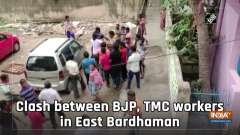 Watch: Clash between BJP, TMC workers in East Bardhaman