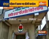 Tension in Nandigram as BJP and TMC workers indulge in a clash; BJP office set on fire 