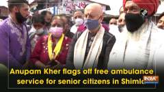 Anupam Kher flags off free ambulance service for senior citizens in Shimla
