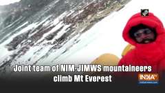 Joint team of NIM-JIMWS mountaineers climb Mt Everest 