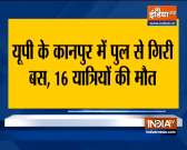 16 dead as bus falls off bridge in Kanpur