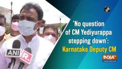 'No question of CM Yediyurappa stepping down': Karnataka Deputy CM 
