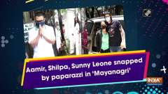 Aamir, Shilpa, Sunny Leone snapped by paparazzi in 'Mayanagri'
