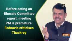 Before acting on Bhosale Committee report, meeting PM is premature: Fadnavis criticises Thackeray