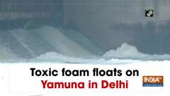 Toxic foam floats on Yamuna in Delhi