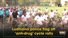 Ludhiana police flag off 'anti-drug' cycle rally
