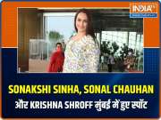 Celebs out and about: Sonakshi Sinha, Sonal Chauhan and Krishna Shroff spotted 
