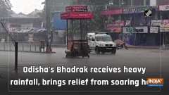 Odisha's Bhadrak receives heavy rainfall, brings relief from soaring heat