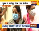 Priyanka Gandhi meets SP worker in Lakhimpur Kheri, says 'Is this democracy?'