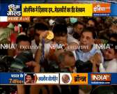 Huge crowd at Delhi airport to welcome Olympics medal winners