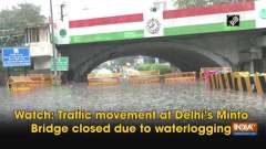 Heavy rain causes water-logging in Delhi