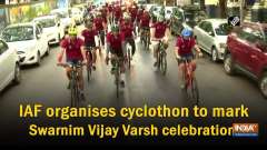 IAF organises cyclothon to mark Swarnim Vijay Varsh celebrations