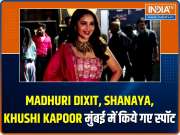 Celebs Spotted! Madhuri Dixit, Shanaya, Khushi Kapoor and others make a splash in the city