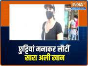 Sara Ali Khan, Radhika Madan are back from their Ladakh holiday
