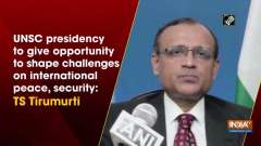 UNSC presidency to give opportunity to shape challenges on international peace, security: TS Tirumurti	