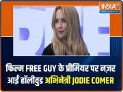 Hollywood actress Jodie Comer attends the Free Guy premiere in London