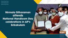 Nirmala Sitharaman attends National Handloom Day celebrations in AP's Srikakulam	