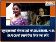 Spotted! Madhuri Dixit outside the Filmistan studio, Mira Rajput at airport